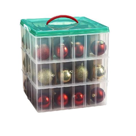 1. Best Overall. ZOBER 2-in-1 Christmas Decoration Storage Box. Now 19% Off. $55 at Walmart. This Christmas ornament storage box has so …